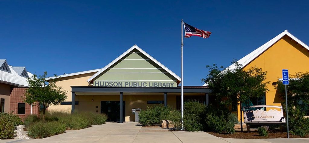exterior of hudson public library