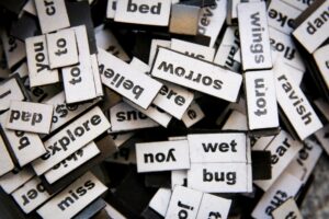 "magnet word tiles"