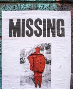 "missing person poster"